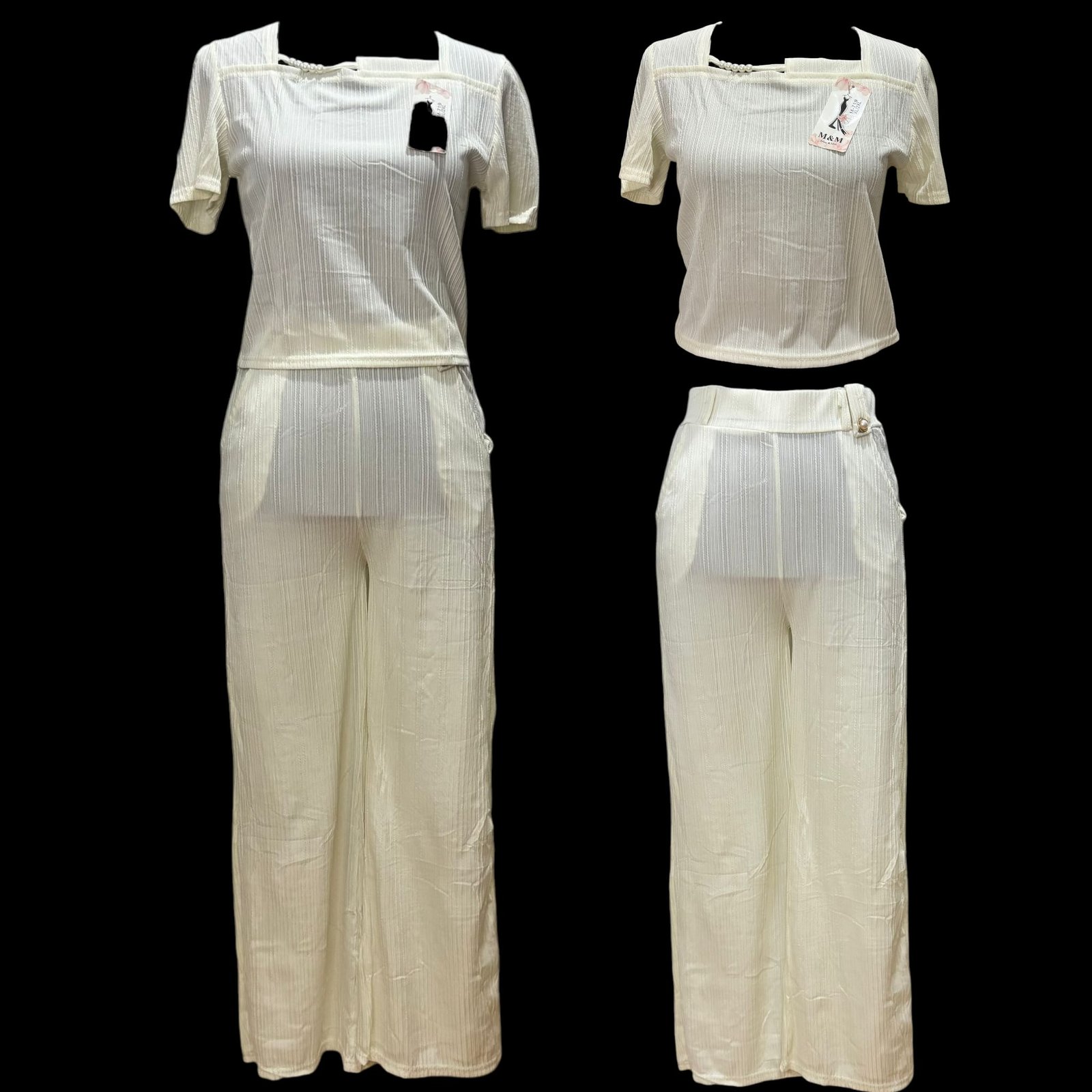 New Fashion Women's Terno w/ Pearl Design ( AM )