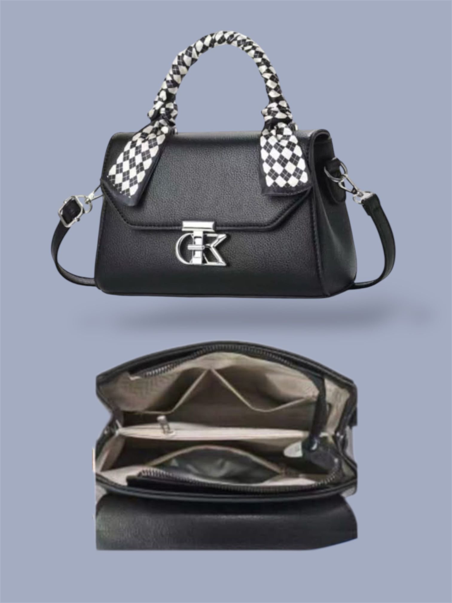 Women's Fashionable and High End Shoulder Bag Woth Metal Buckle ( QF)