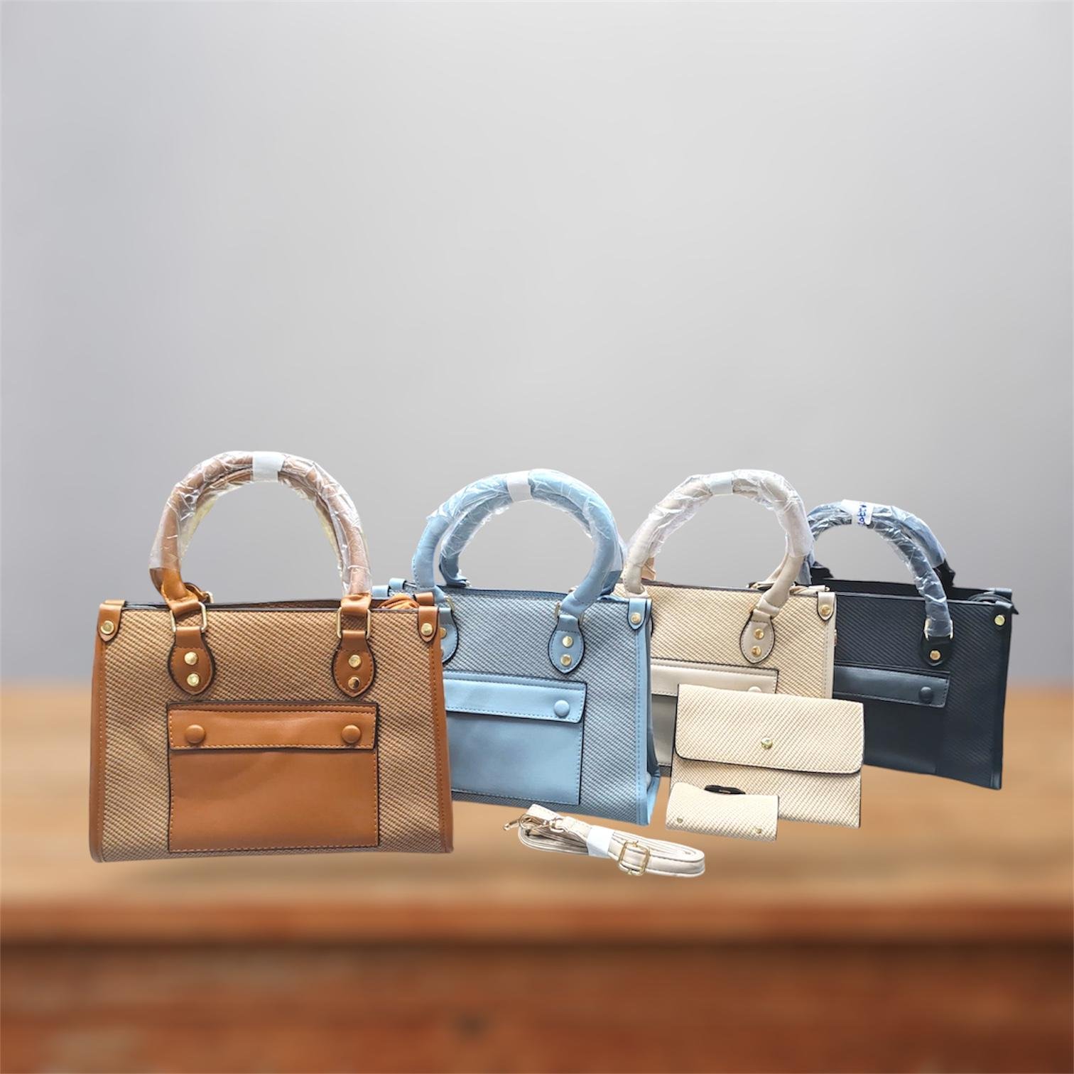 12 pcs. Women's Fashion Bag Set With Clutch Wallet ( NC )