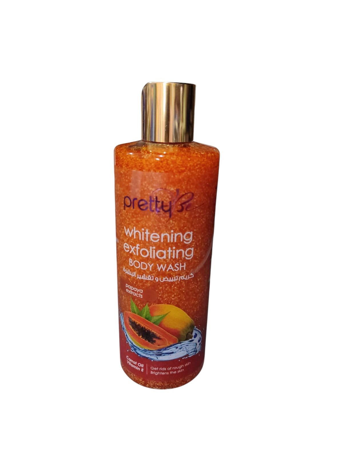 Pretty whitening exfoliating body wash papaya extract 500 ml (BDC)