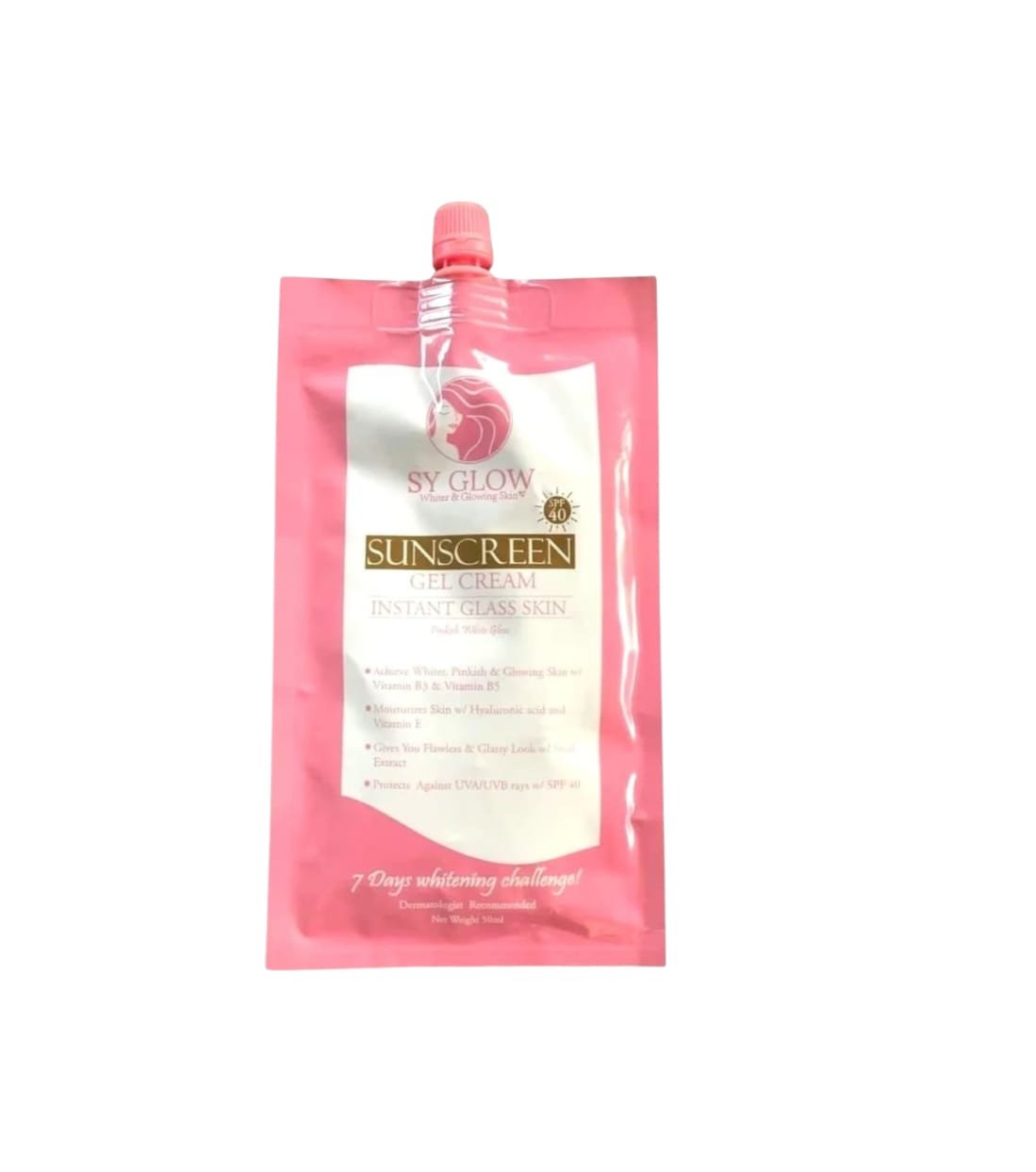 SY GLOW SUNSCREEN (Gel Cream instant Glass Skin) 50 ml. ( M & H )