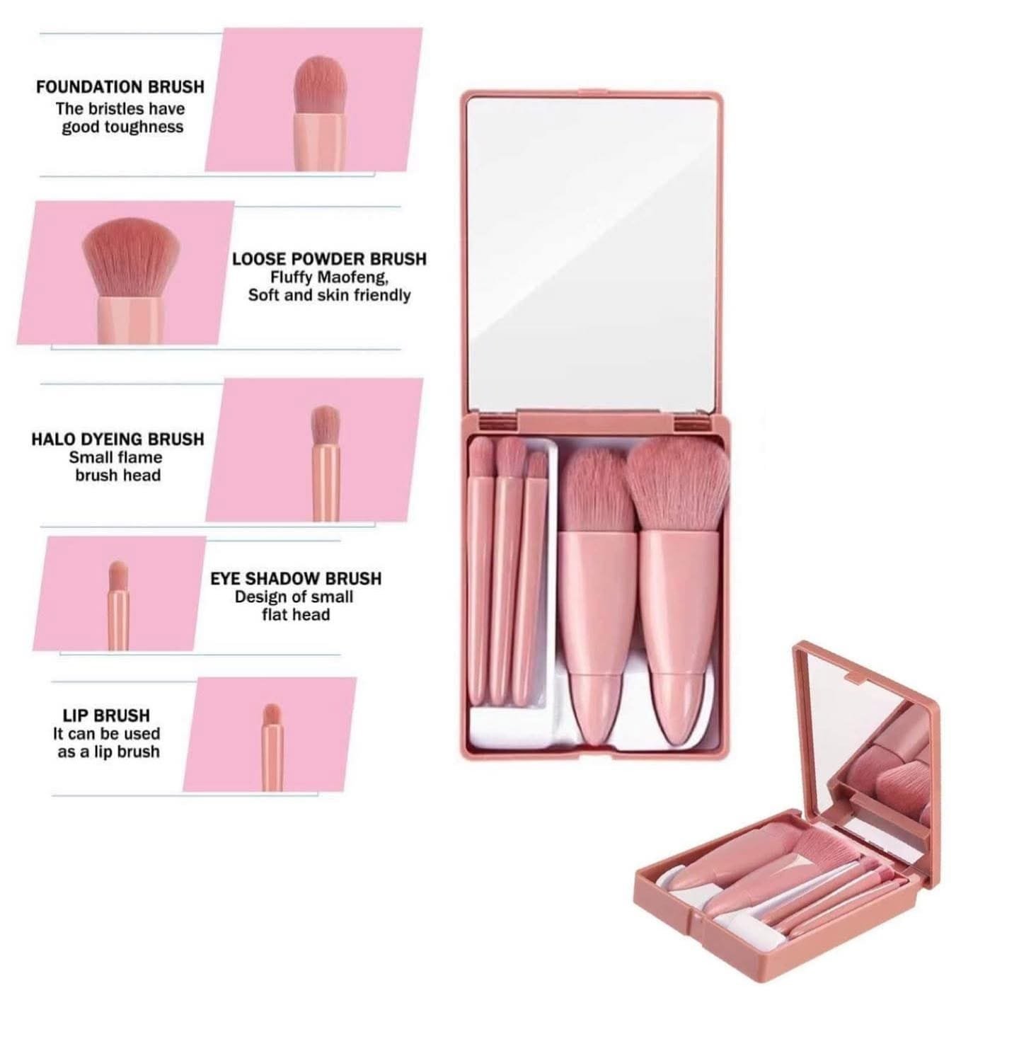 MAKEUP BRUSH WITH MIRROR