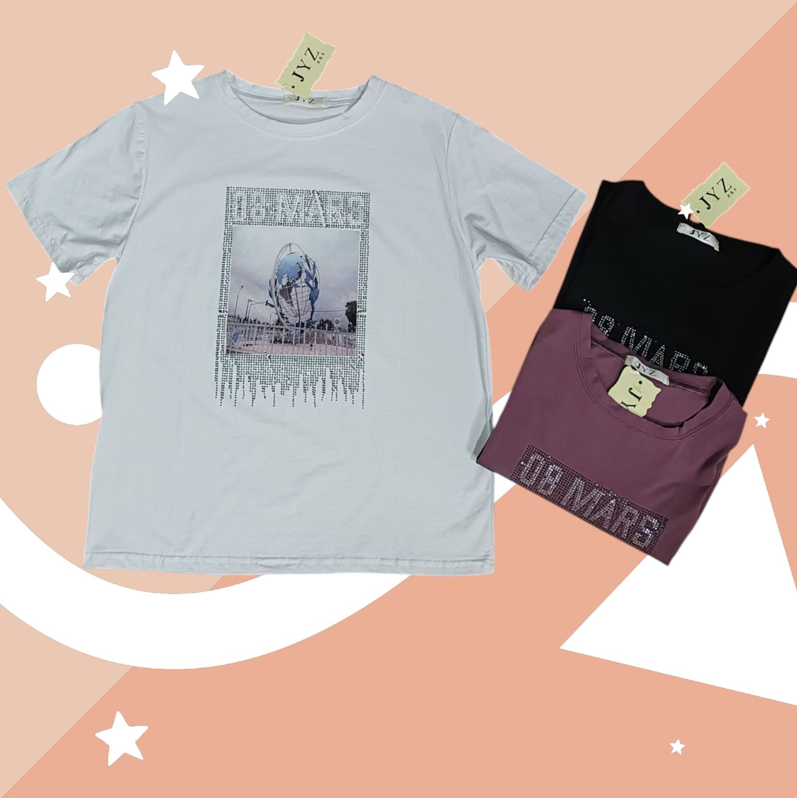 Women's Round Neck Short Sleeve T-shirt ( AM )