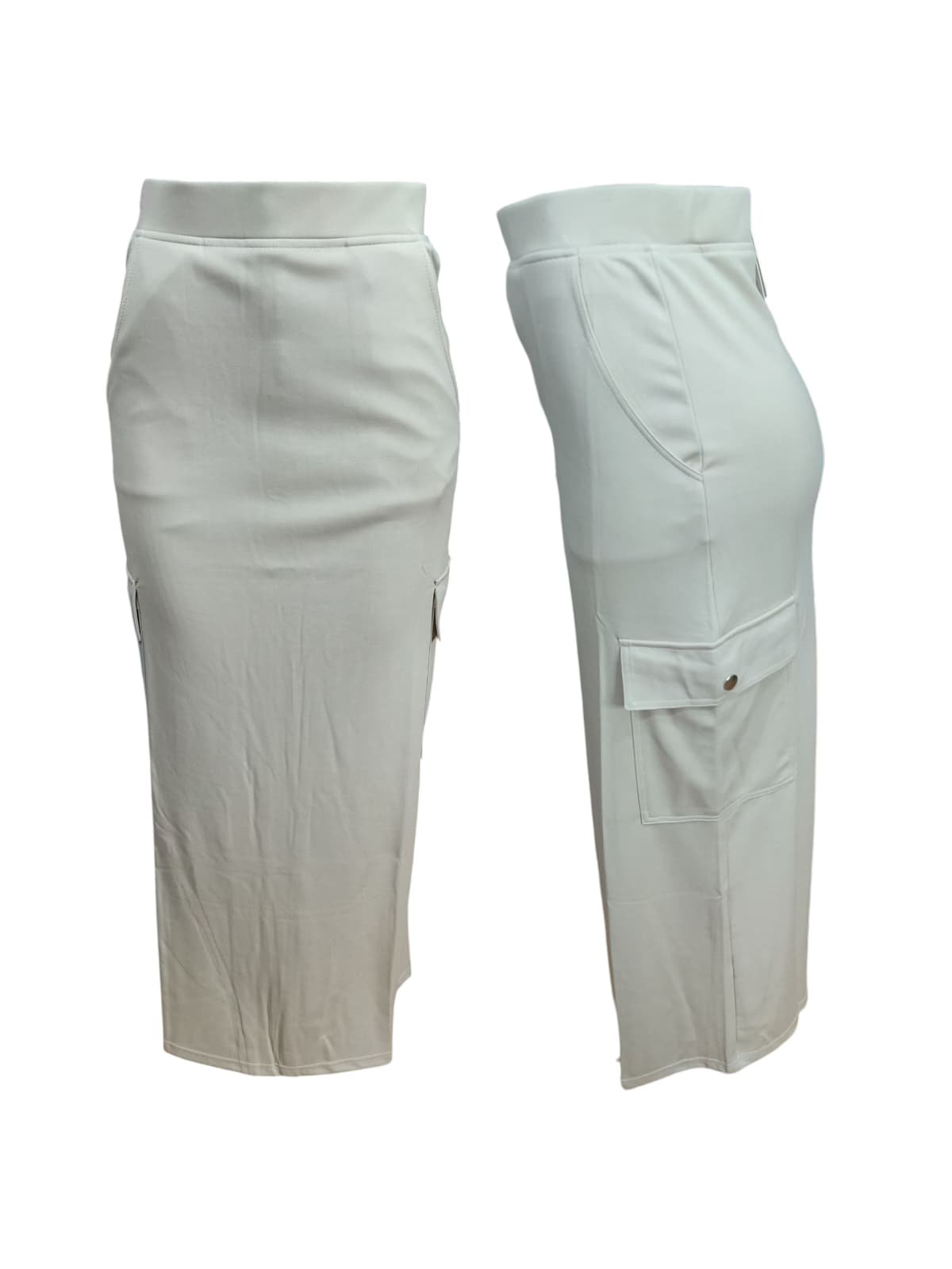 Women's Long Skirt With Side Pockets ( AS )