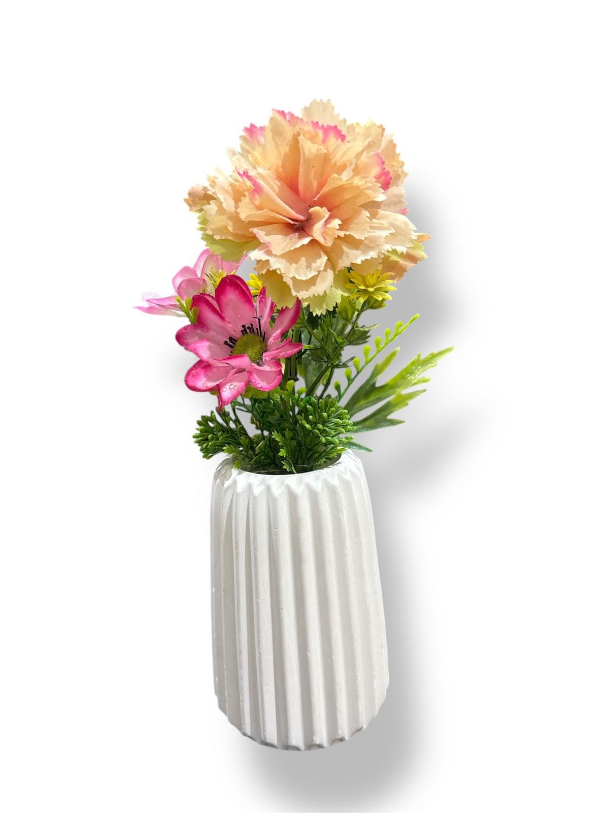 Handmade Flower Vase (with assorted flower)