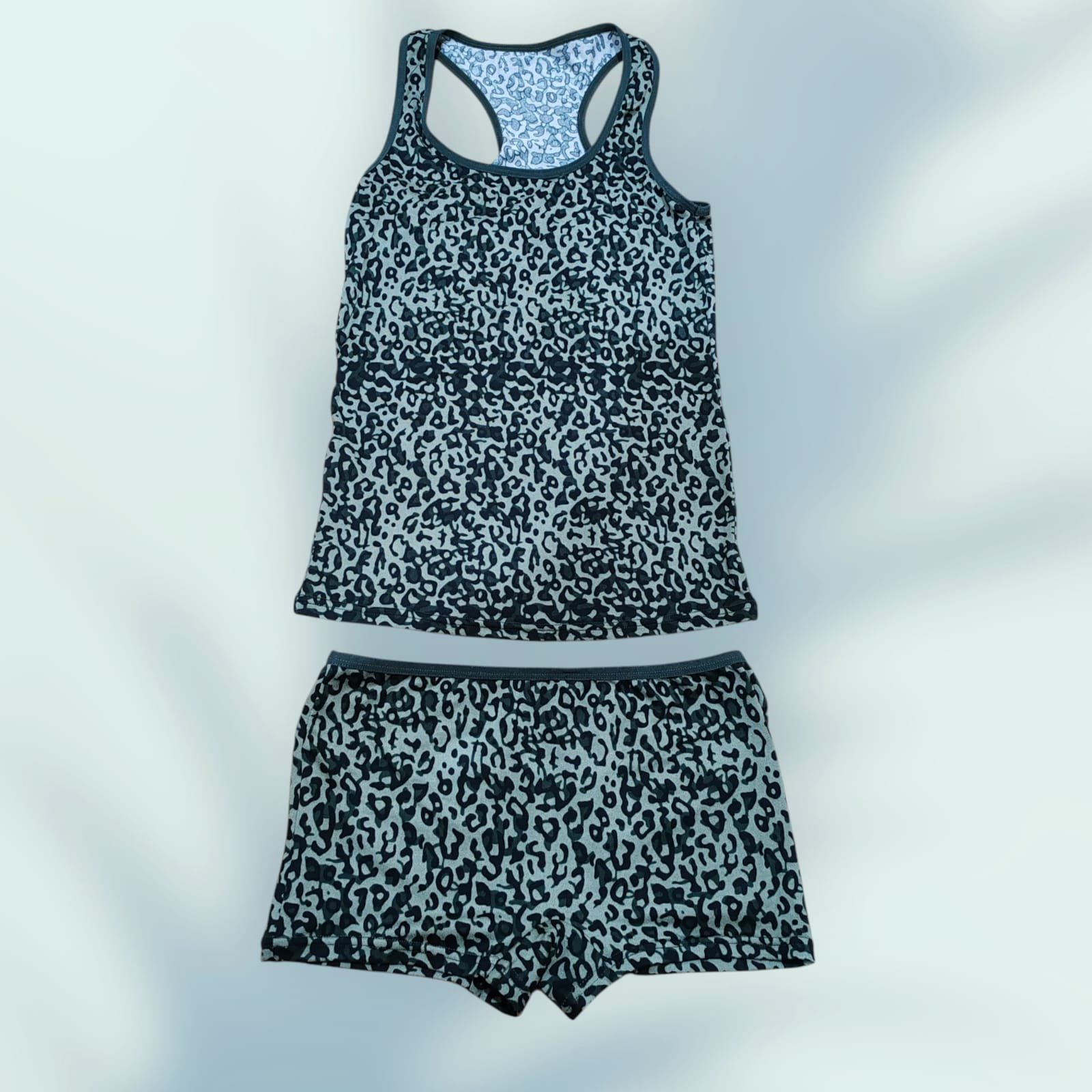 Women's Leopard Design Cycling Set ( AM )