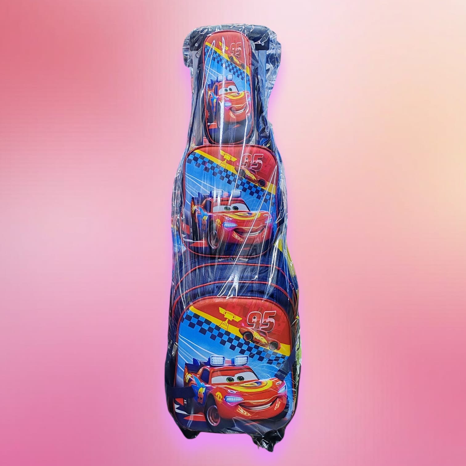 Three Pieces Set Kids Boys Schoolbag ( QF )