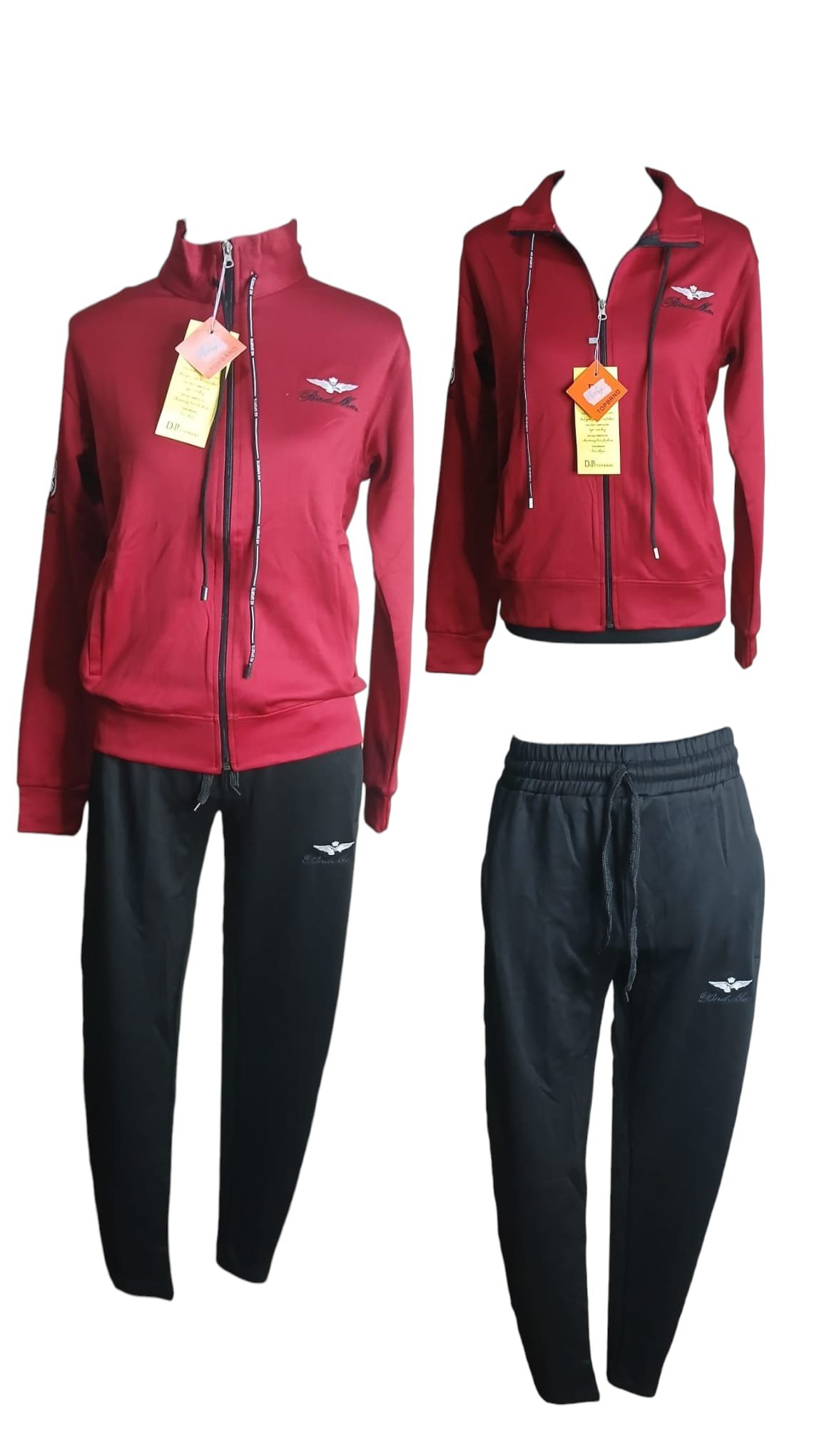 2 pcs. Set Contrast Sweatshirt and Casual Outdoor Sports Travel Pants ( AM )