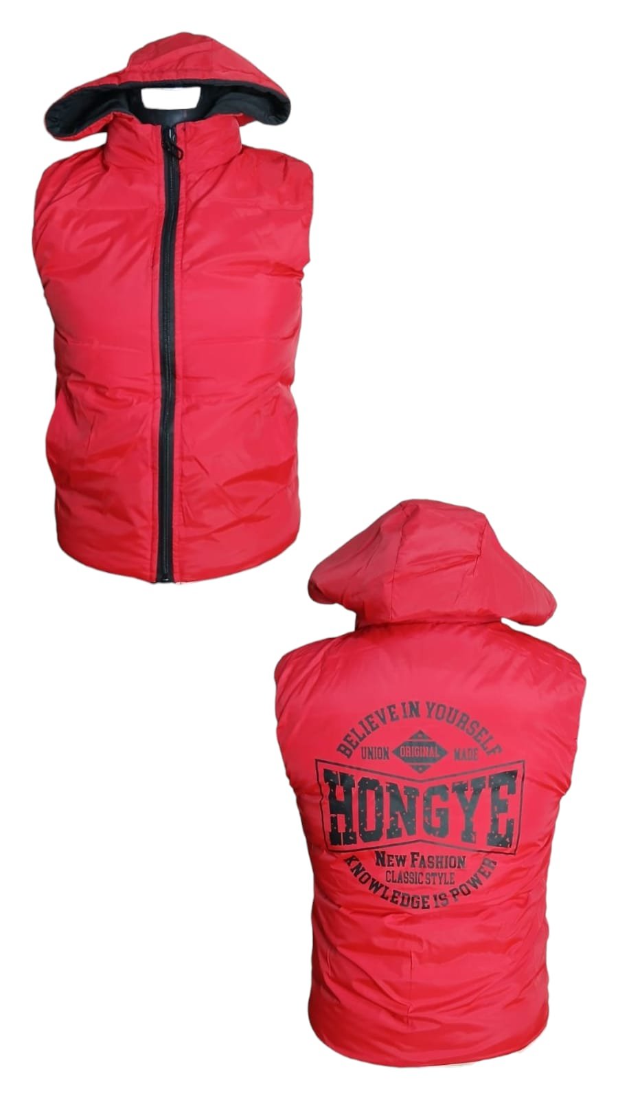 Kids Thick Hoodie Jacket Without Sleeve ( 7 to 12 yrs.) Old ( AM )