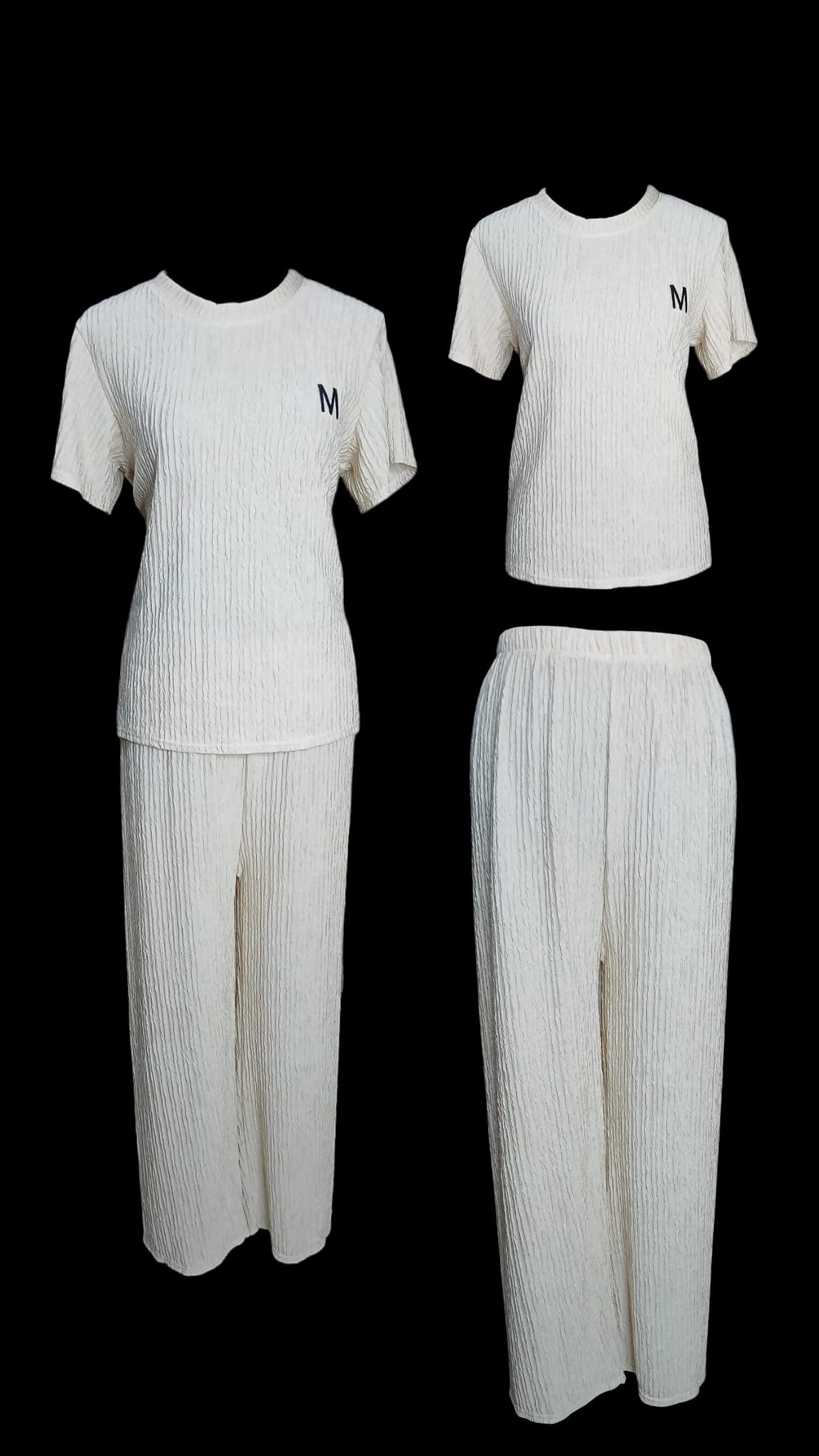 Women's Graphic Letter Design 2 pcs Set ( AM )