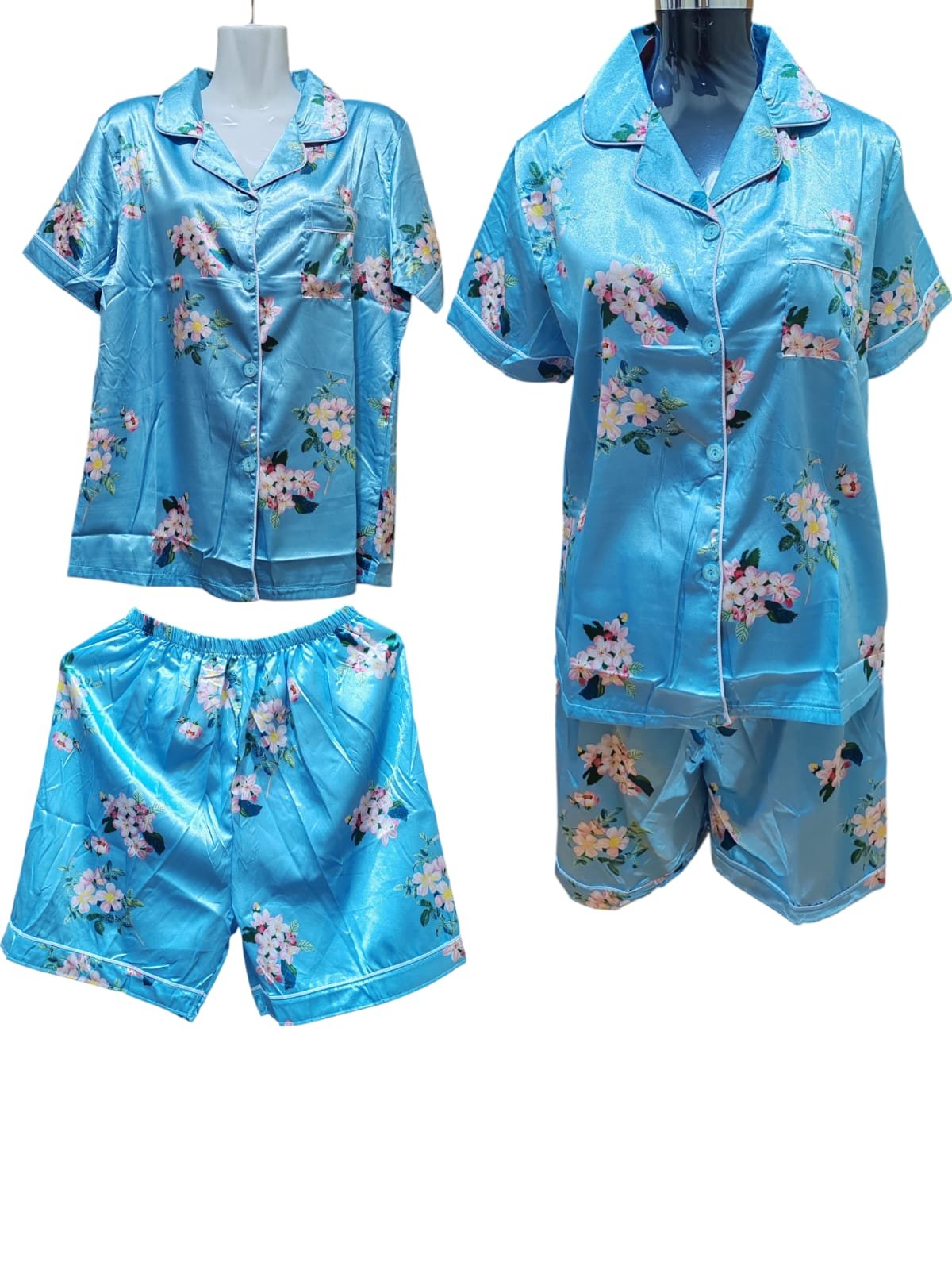 Women's Flower Design 2 Pcs. Set Sleepwear ( NC)