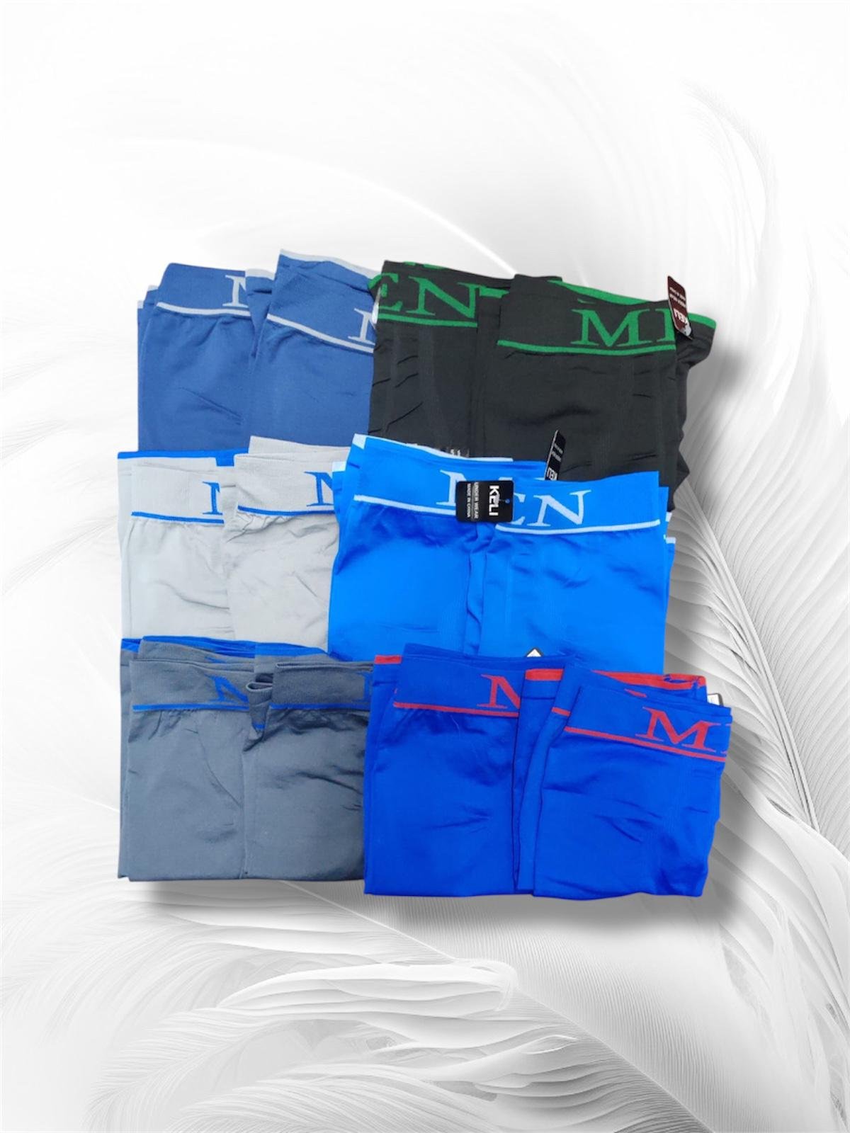 12 pcs Men's Slim Fit Long Style Underwear