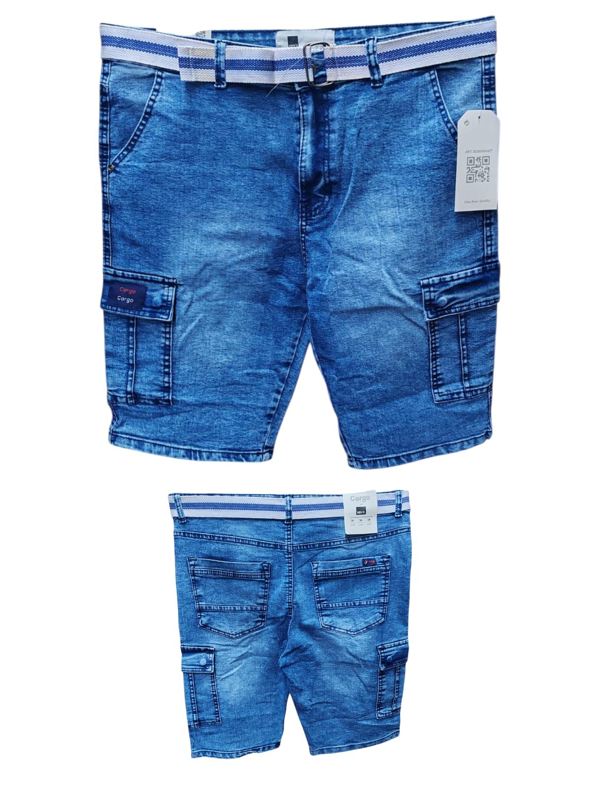 Men's Cargo Denim Shorts ( NC)
