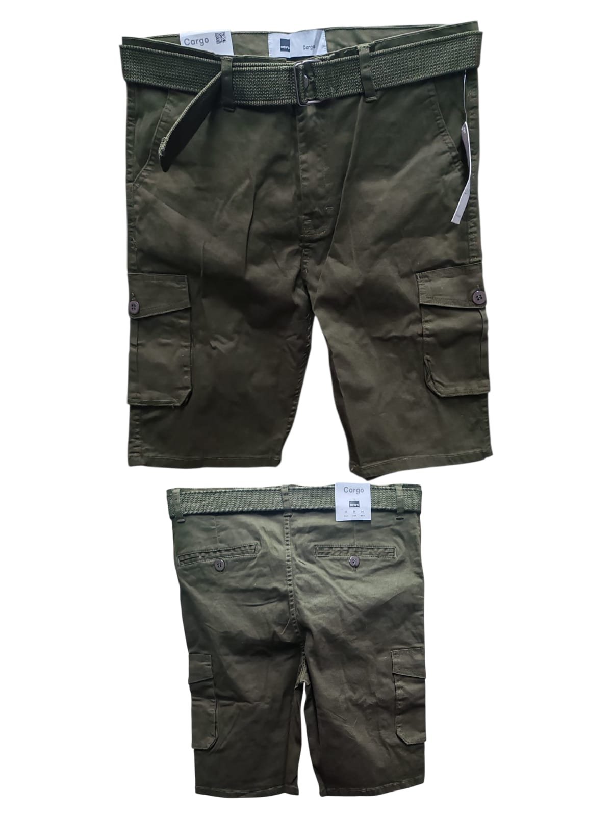 Men's Army Green Cargo Shorts ( NC)