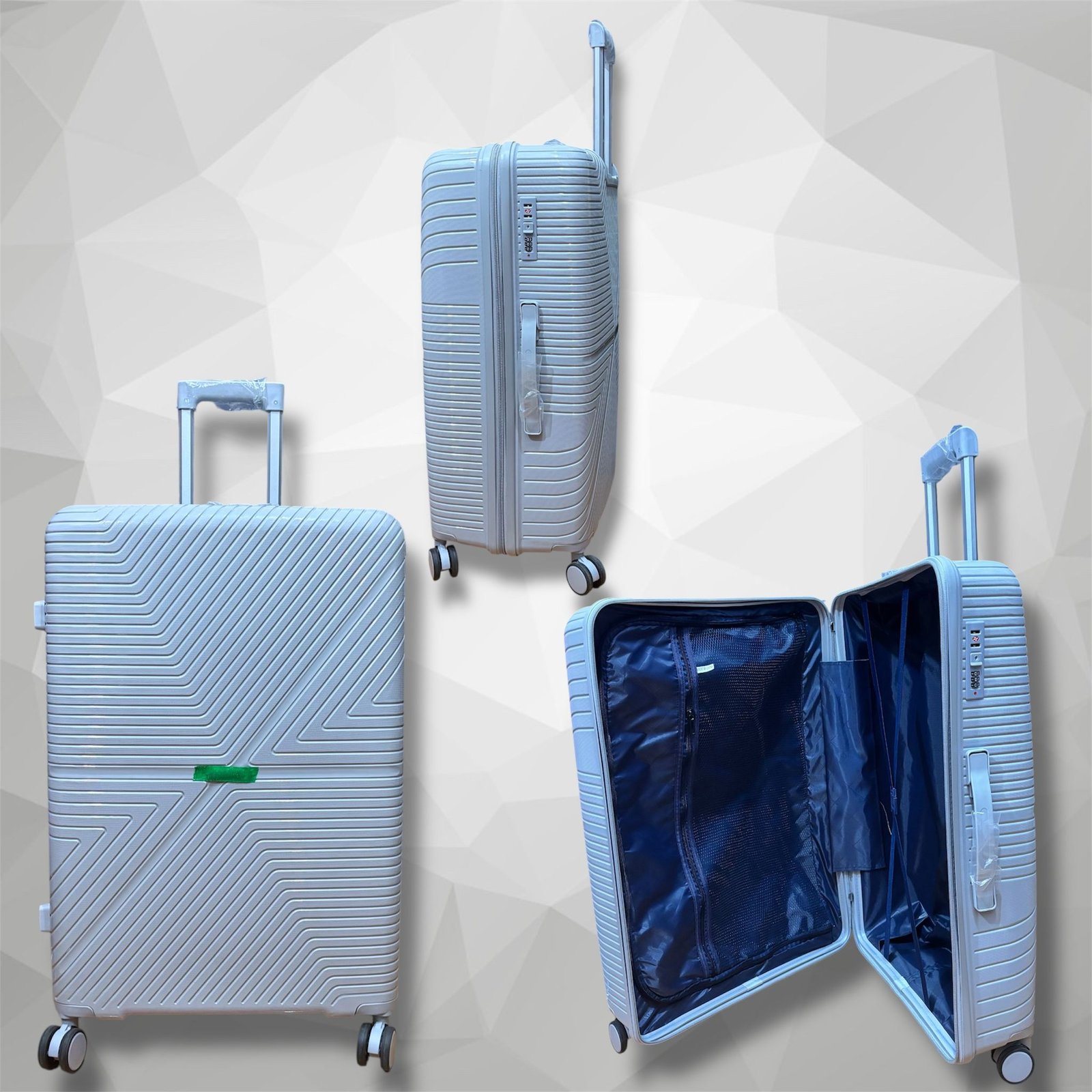 Light Gray Large Size Heavy Duty Luggage 28 " ( QF)