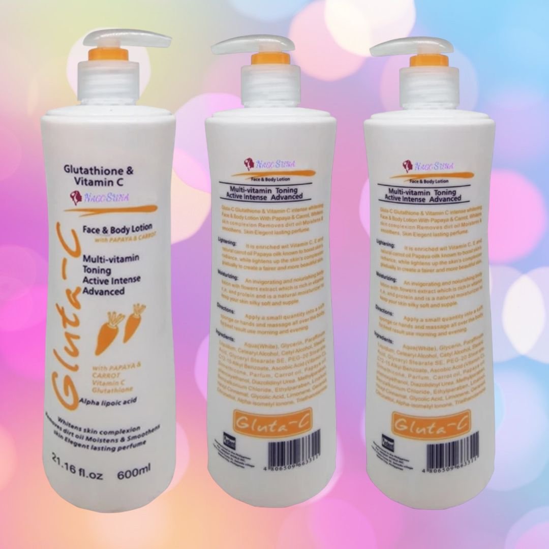 12 pcs. Gluta - C Glutathione & Vitamin C Intense Whitening  600 ml. ( RM )