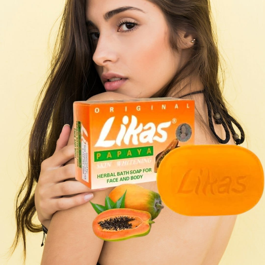 Likas Papaya Skin Whitening Herbal bath Soap For Face and Body ( RM )