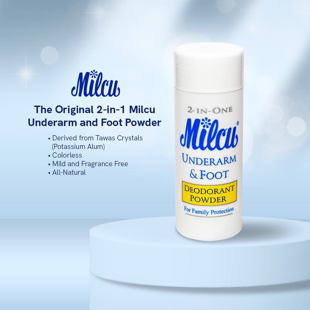 2 in 1 Milcu Underarm and Foot Deodorant Powder ( RM )40g
