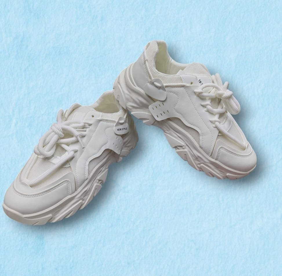 New Lace Up Plain Color Men's Sports Shoes Ch2554 ( NC )