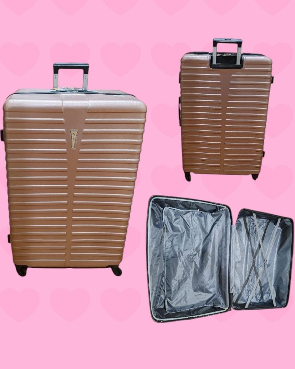 XL Size Gold Color Luggage 32" ( QF )