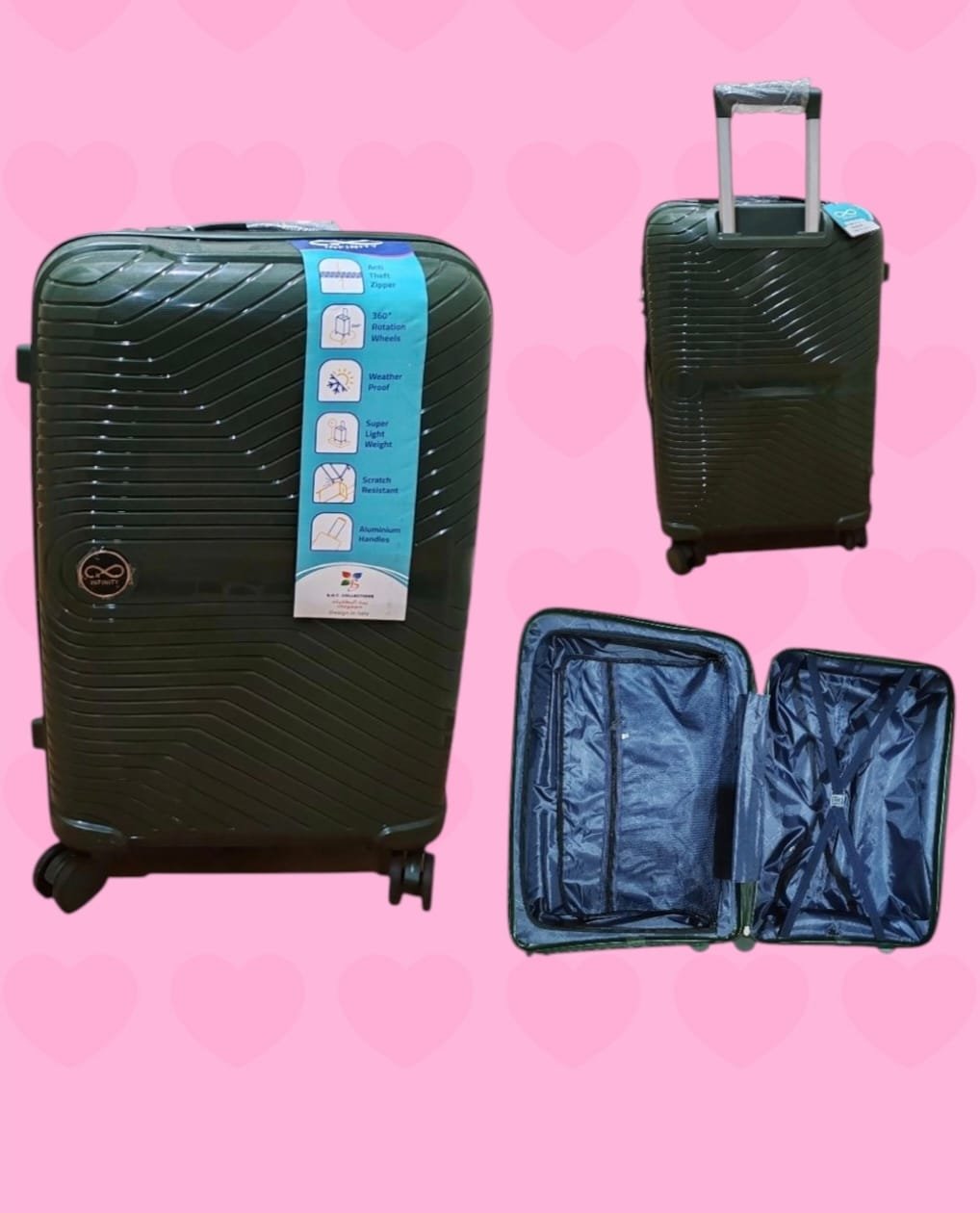 Medium Size Infinity Single Zip Luggage 24" ( NB )