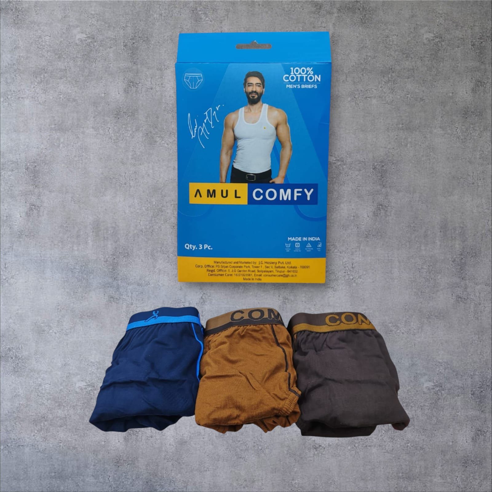 Men's Fashion Solid Color Breathable Stretchy Brief ( NC) Freesize