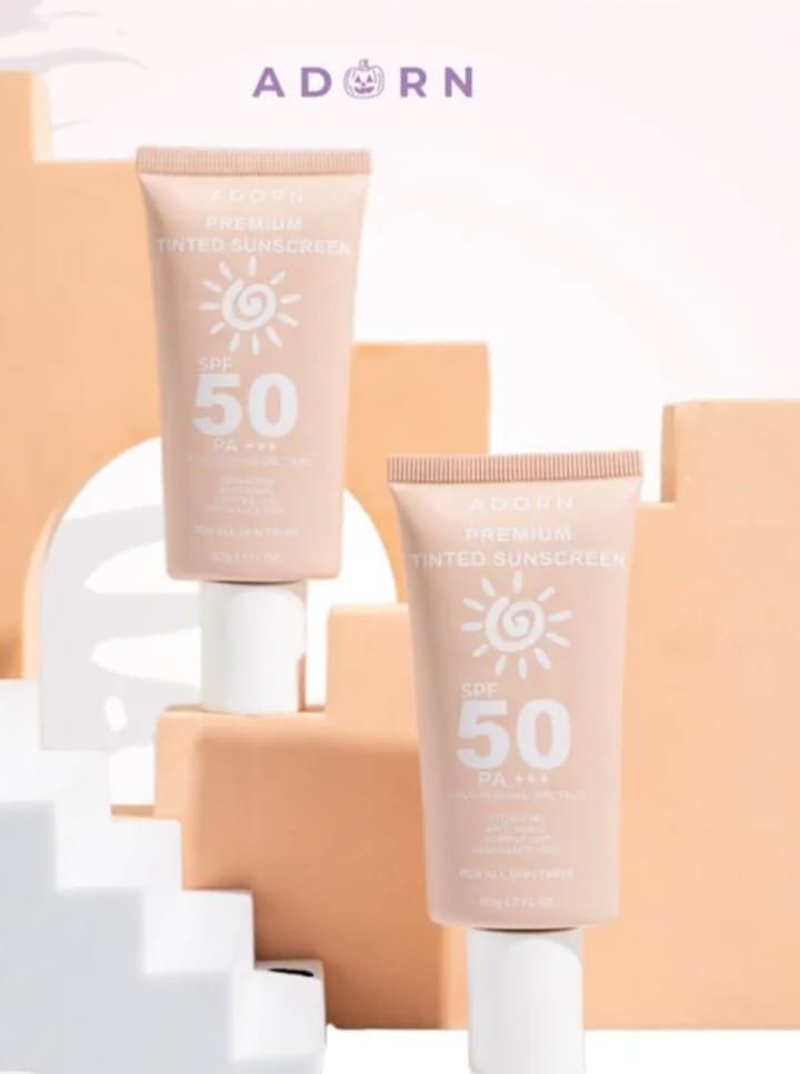 Adorn Premium Tinted Sunscreen SPF 50 PA+++ 50g ( M&H )
