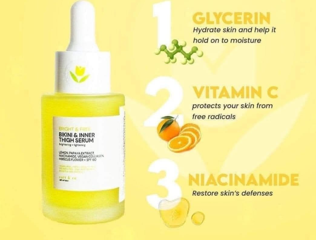 Bright & Free Bikini & Inner Thigh Serum Lemon Papaya Extract ( M & H )