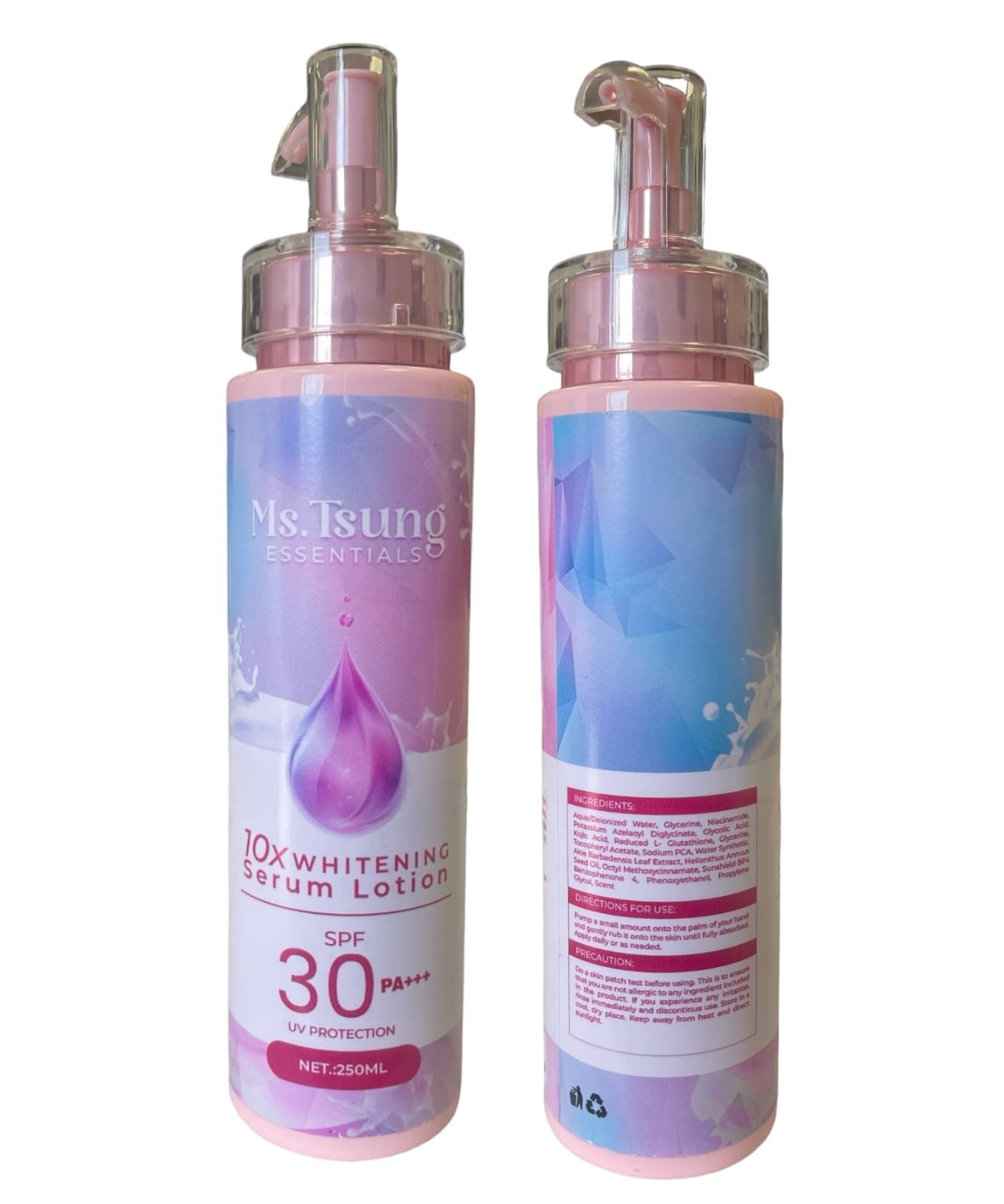 Ms. Tsung Essentials 10x Whitening Serum Lotion 250 ml. ( M&H )