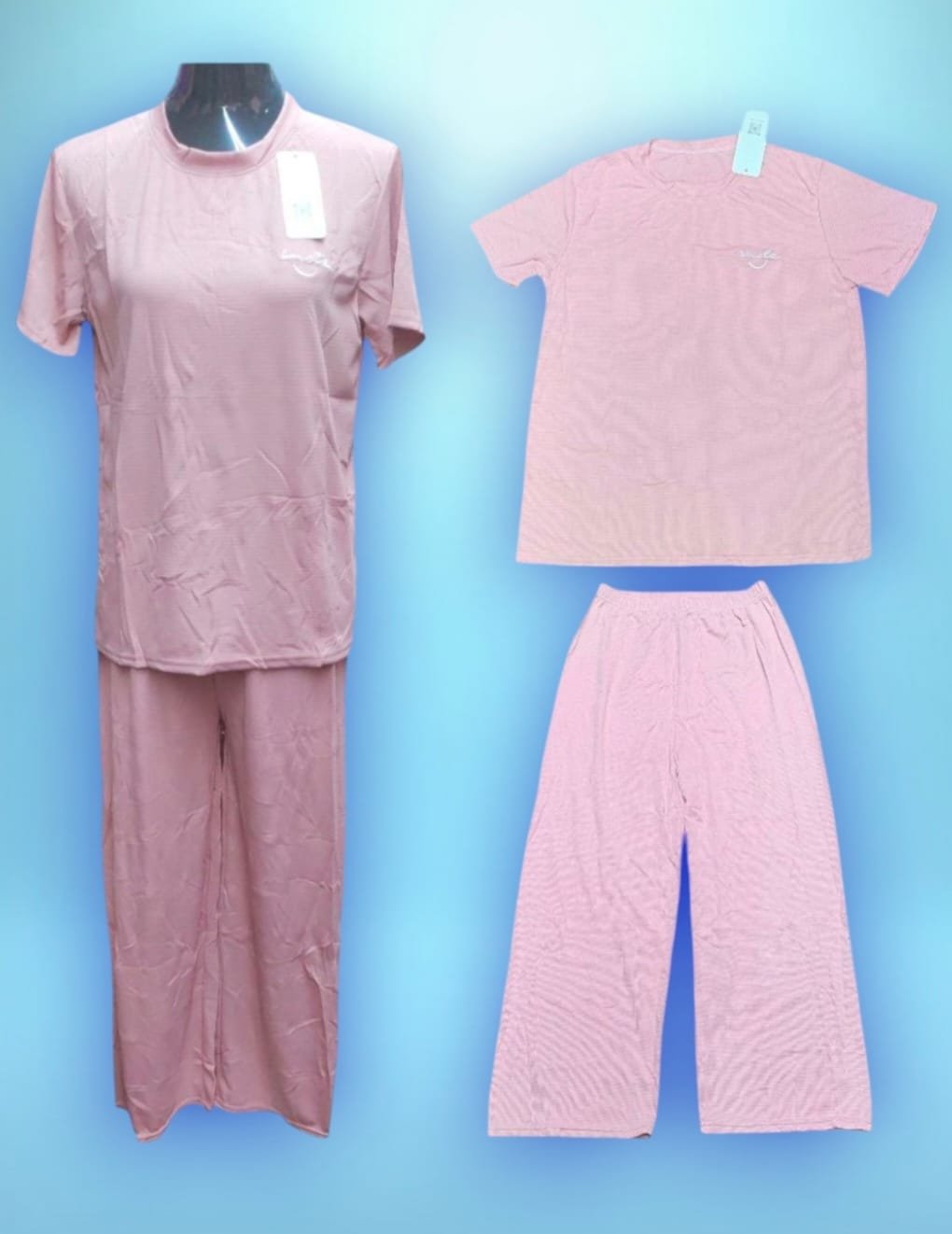 Round Neck 2 Pcs. Set For Women Q-339 ( NC )