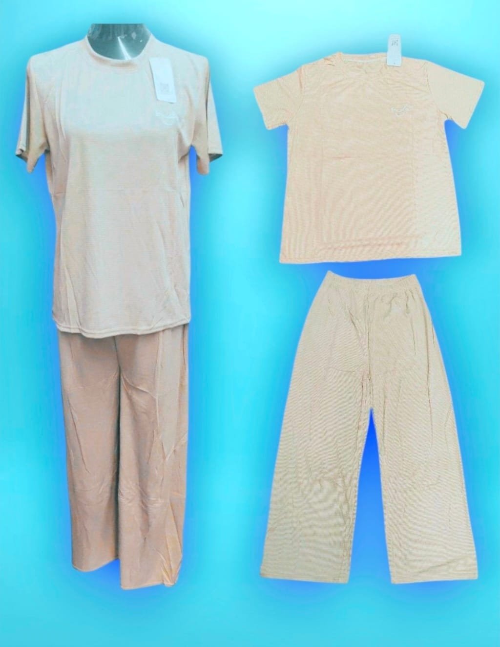 12 pcs. Round Neck 2 Pcs. Set For Women Q-339 ( NC )  Freesize