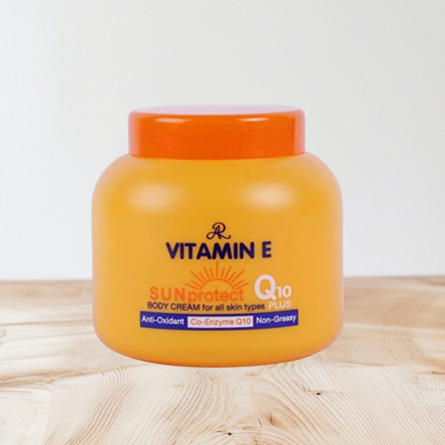 AR Vitamin E Sun Protect Body Cream For All Skin Types Q10 Plus 200 ml. ( M&H )