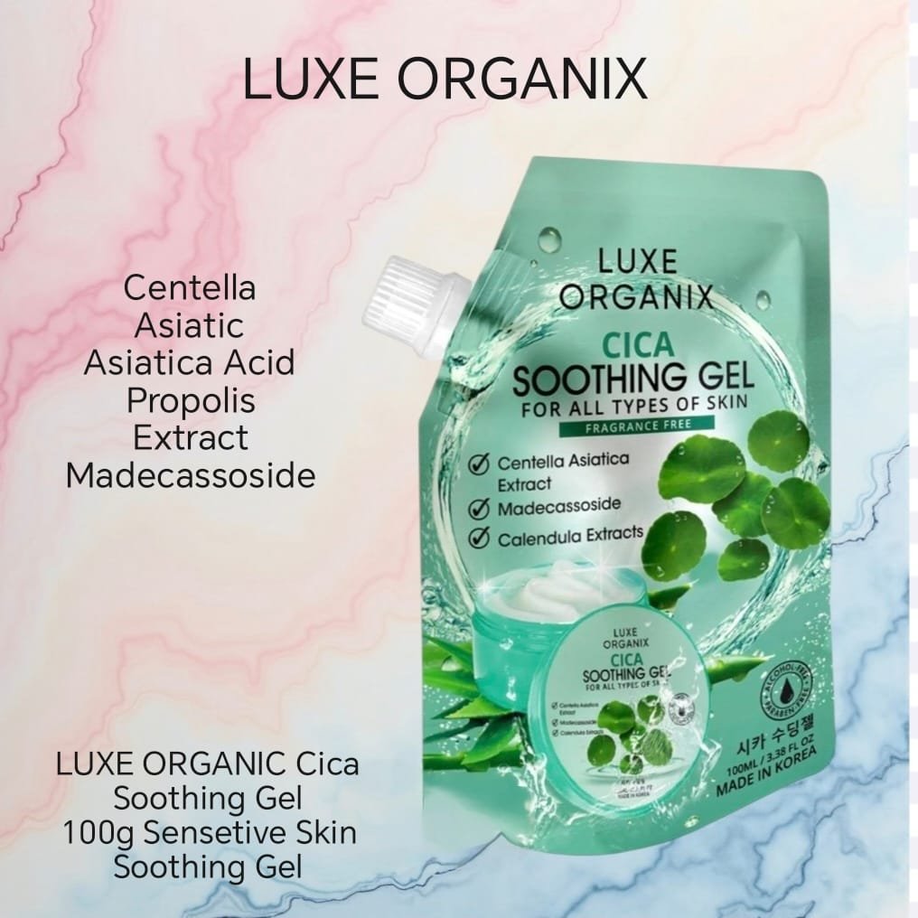 Luxe Organix CICA Soothing Gel For All Types Of Skin 100 ml. ( M & H)