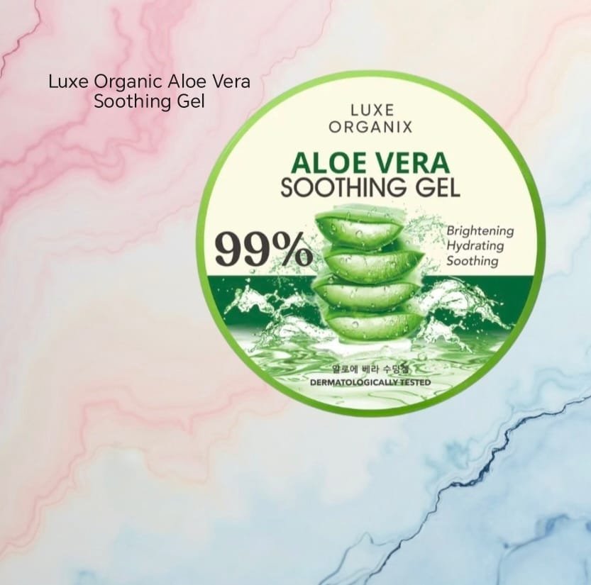 Luxe Organix  Aloe Vera Soothing Gel With Whitening Pearls 300 ml. ( M & H )