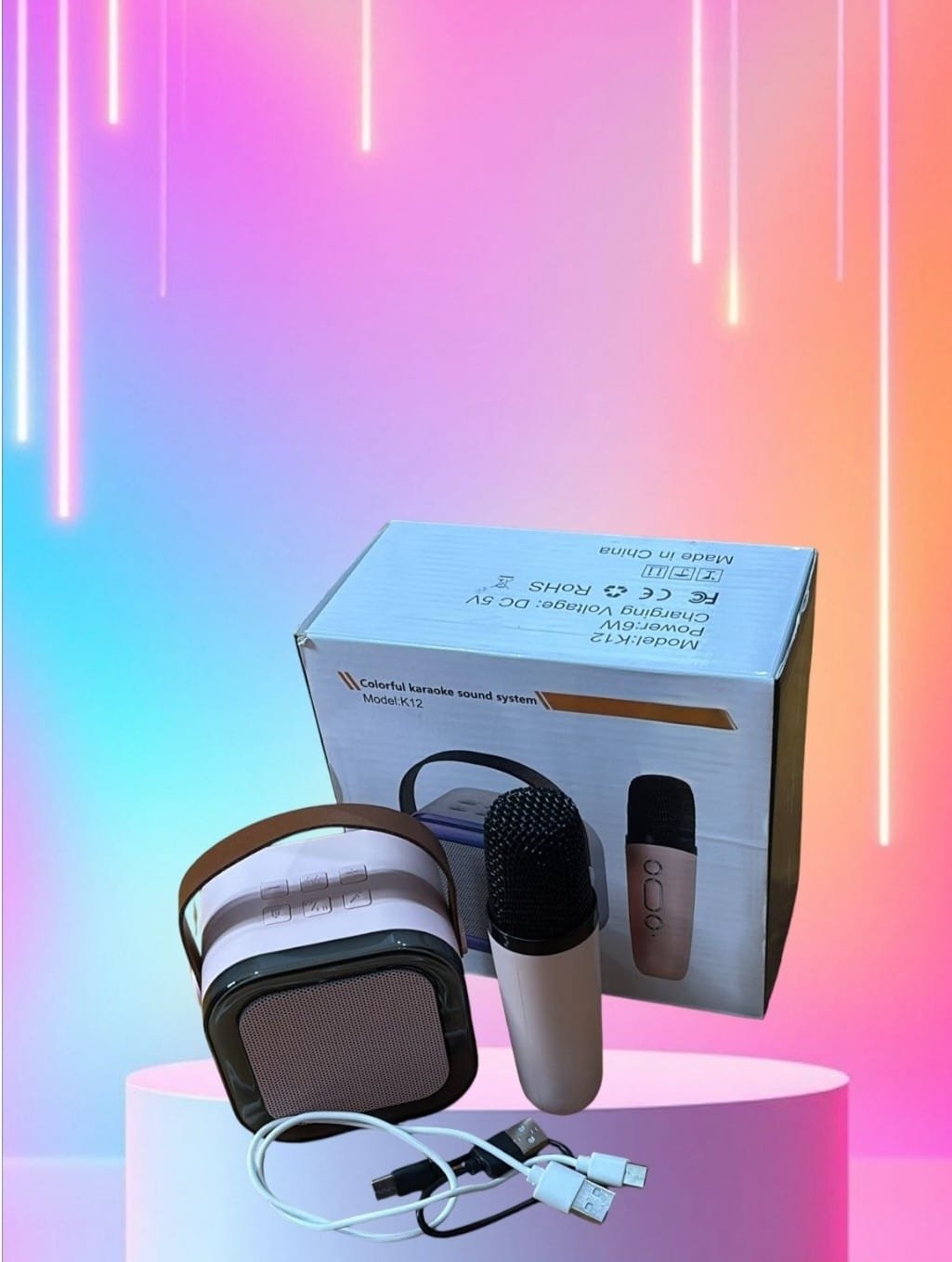 K-12 Speaker With Mic Light Pink ( DD )