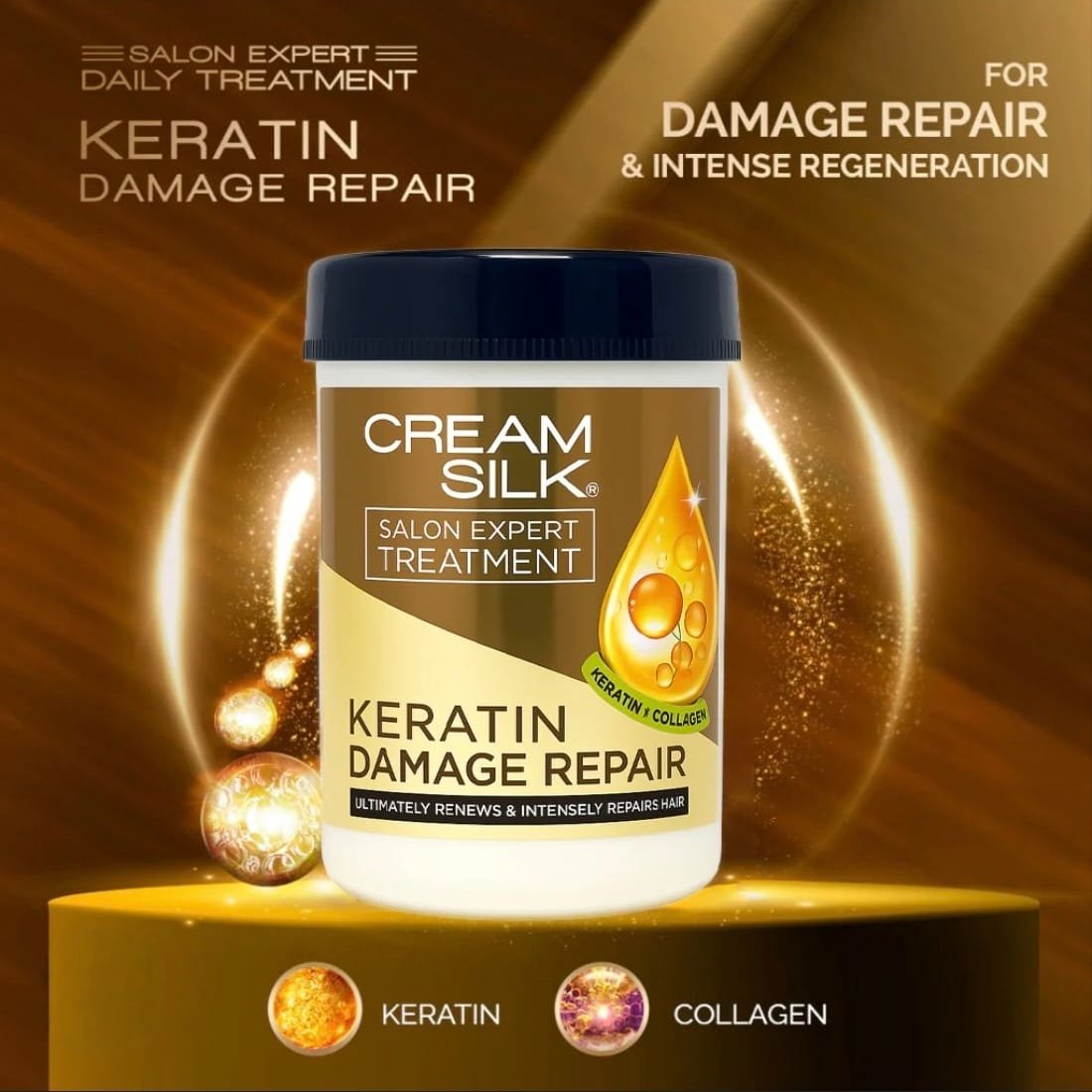 Cream Silk Salon Expert Treatment Keratin Damage Repair 650 ml. ( M&H )